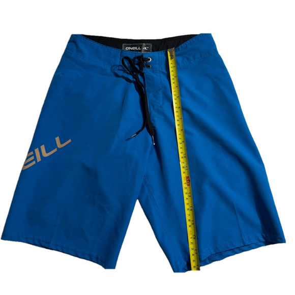 O’Neill Swim Trunks Blue Black Youth Men Size 28 Inches Teen Surf Shorts - Picture 8 of 10